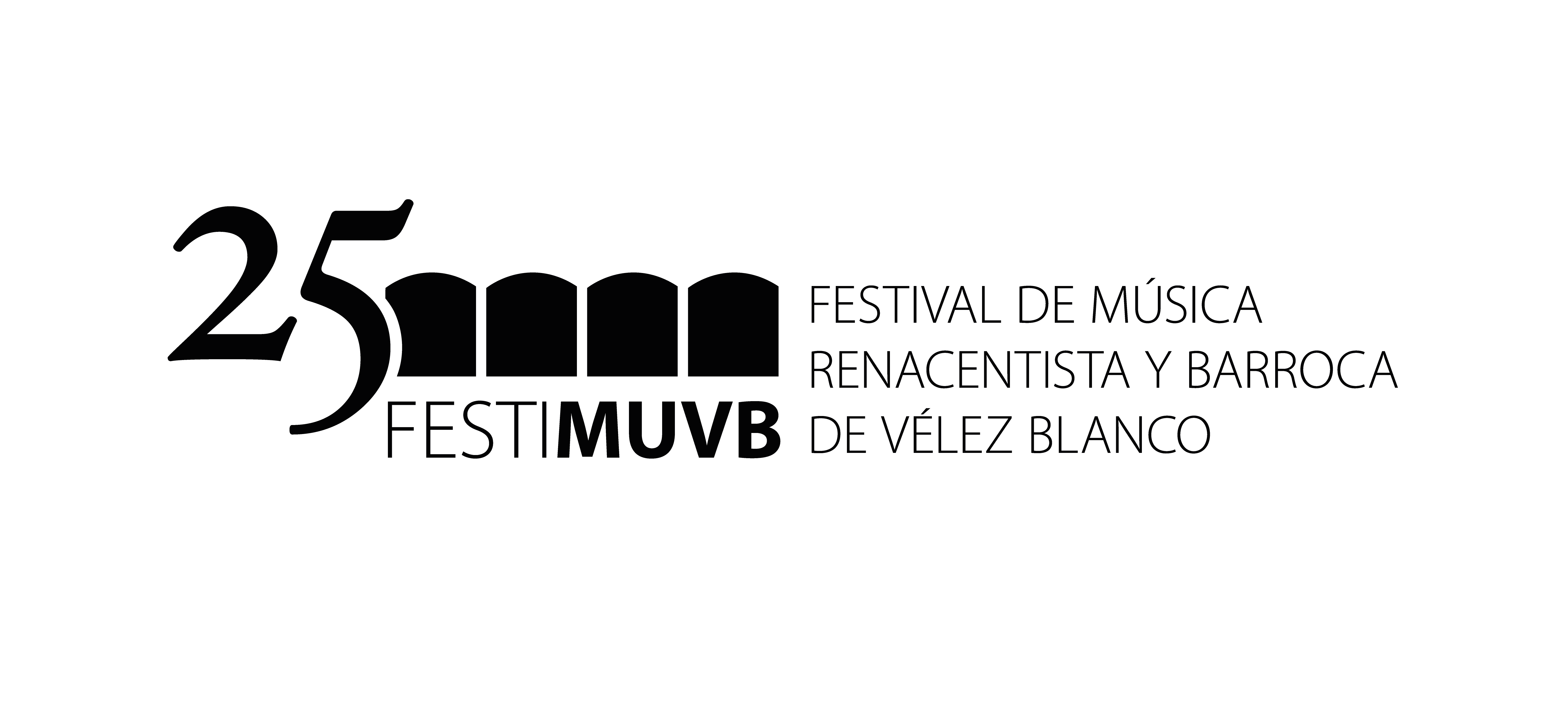 Logotipo 25 aniversario del Festival de Vélez Blanco